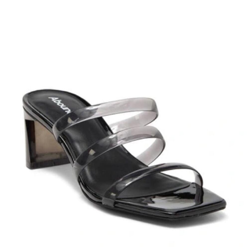 Abound Nordstrom Ethan Strappy Slide Sandals Black Size 8.5‎ New